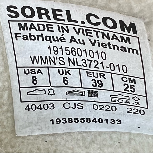 Sorel Emelie Short Lace Cozy Waterproof Boot Black Size 8 Great Condition - Picture 11 of 15